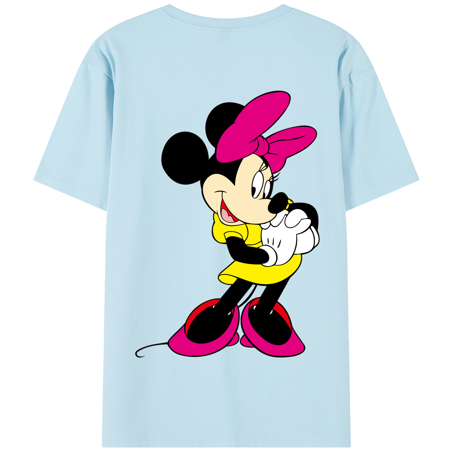 （画像用） ミッキーマウス Mickey Mouse 綿100％半袖Tシャツ（背面プリント）